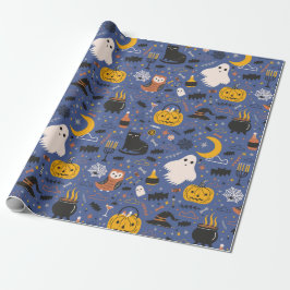 Papel De Presente Halloween Ghost