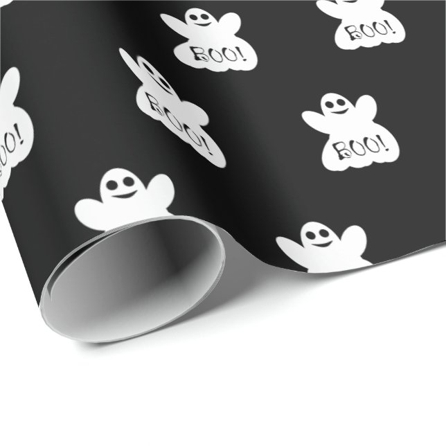 Papel De Presente Halloween Ghost Wraping Paper (Ponta do rolo)