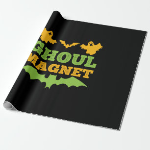 Papel De Presente Halloween Ghoul Magnet Aniversário