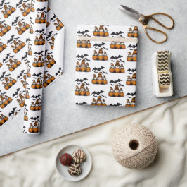 Papel De Presente Halloween Gnome Wrapping Paper