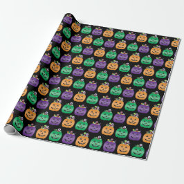 Papel De Presente Halloween Jack O Lantern Candy Pail