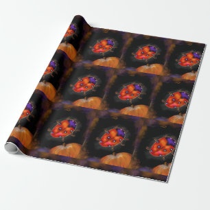 Papel De Presente Halloween Ladybug