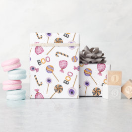 Papel De Presente Halloween Little Boo