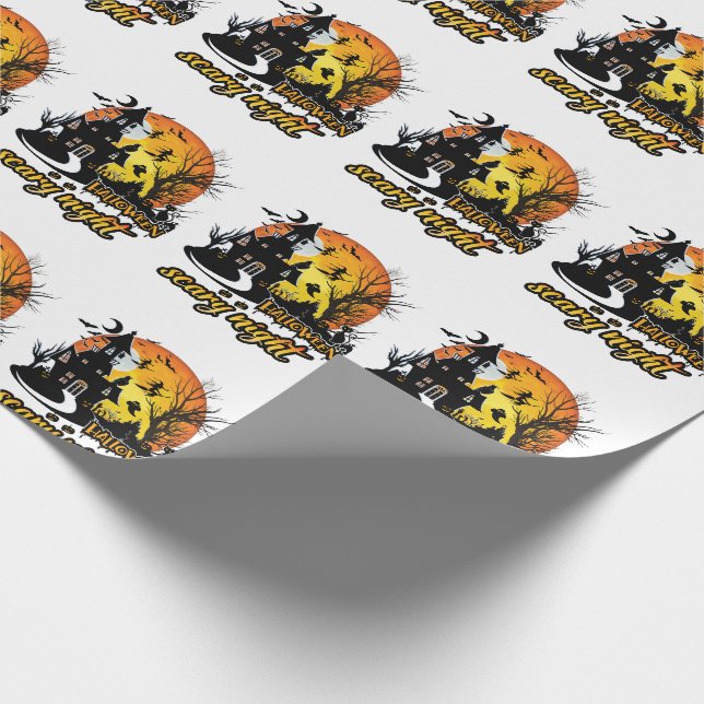 Papel De Presente Halloween Scary Night (Ponta)