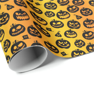 Papel De Presente 💀 Halloween 🍬 "Sunset Spooktacular" 🍬