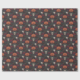 Papel De Presente Halloween Vibes Pattern