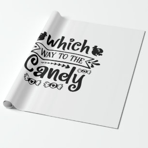 Papel De Presente Halloween Which Way To The Candy Birthday