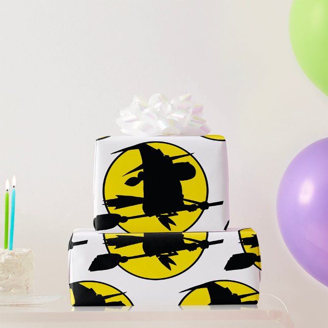 Papel De Presente Halloween Witch Silhouette (Criador carregado)