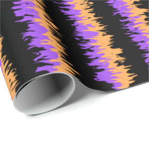 Papel De Presente Halloween Wonky Stripes Wrapper Paper