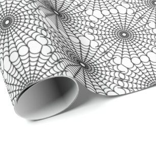 Papel De Presente Halloween Wrapping Paper-Spider Webs