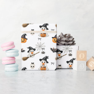 Papel De Presente Hallowwen Bebês Lindos Crianças