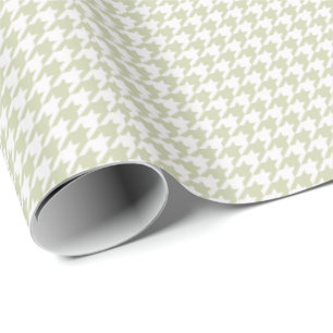 Papel De Presente HAMBbyWG Wrapping Paper - Ecru & White Houndstooth