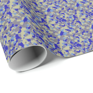 Papel De Presente HAMbWG Wrapping Paper - Camuflagem Azul
