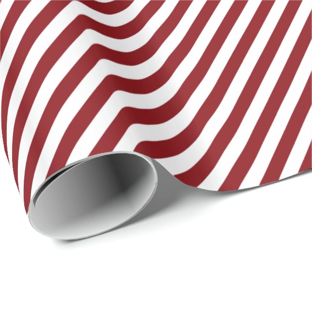 Papel De Presente HAMbWG Wrapping Paper - Red/White Striping (Ponta do rolo)