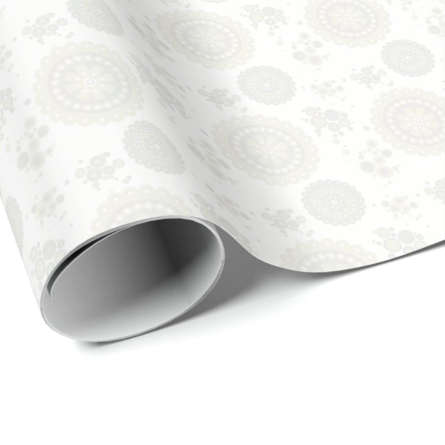 Papel De Presente HAMbWG Wrapping Paper - Wh/Gry/Crme Padrão (Ponta do rolo)