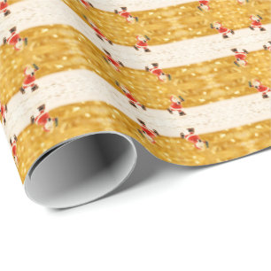Papel De Presente HAMbyWG - Quebra de Presente - Faixa de "Santas de