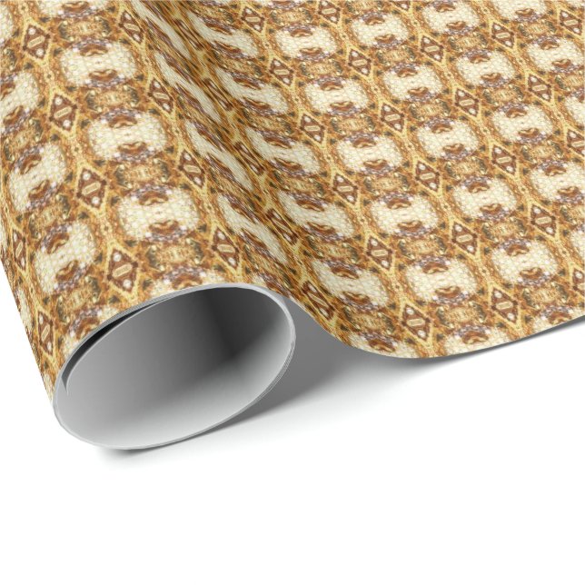 Papel De Presente HAMbyWG - Quebra de presente - Filigrana de Coraçõ (Ponta do rolo)