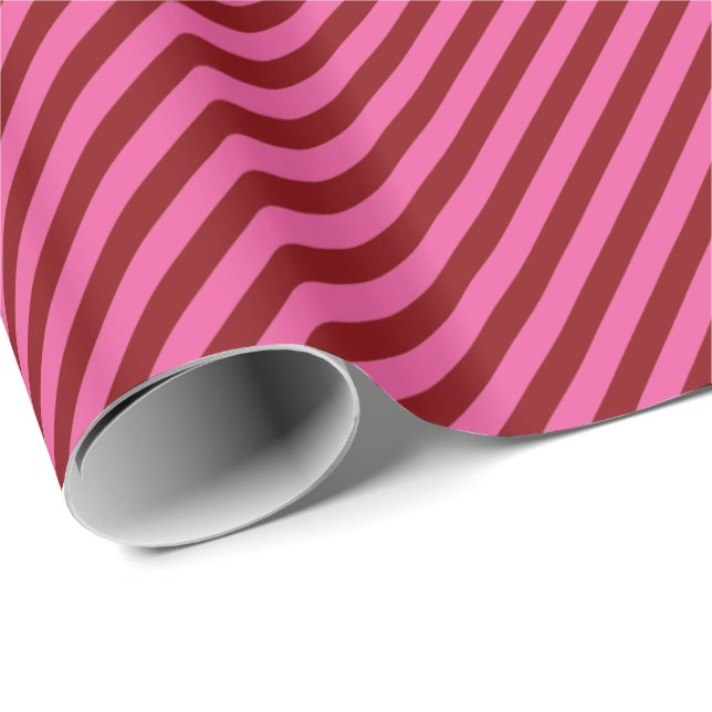 Papel De Presente HAMbyWG Wrapping Paper - Red Pink Stripe (Ponta do rolo)
