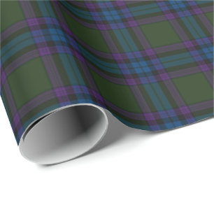 Papel De Presente HAMbywG - Xadrez Azul Rosa Verde