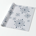 Papel De Presente Hannukah Snowflake Wraptor Paper<br><div class="desc">Papel de embrulho de Hanukkah - Flocos de neve azuis em branco para seu embrulho de presente. Excelente para Suprimentos de Diário de Lixo. Transfira este design para qualquer produto que desejar.</div>