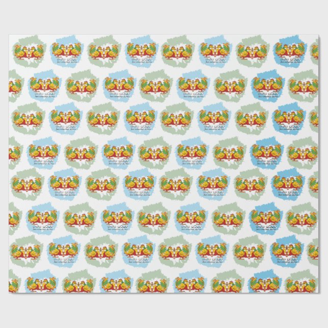 Papel De Presente Hansa Puttuwa – Two Entwined Swans (Aberto)