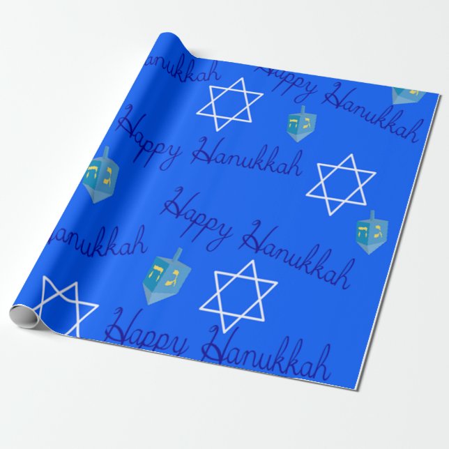 Papel De Presente Hanukkah Comprando (Desenrolado)