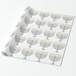 Papel De Presente Hanukkah menorah