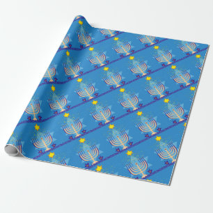 Papel De Presente hanukkah menorah