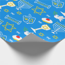 Papel De Presente Hanukkah Pattern Wrappaper