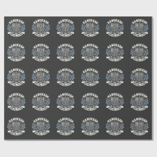 Papel De Presente Hanukkah Social Club Engraçado Judeu Hanukkah