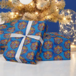 Papel De Presente Hanukkah Star do David Wraping Paper Wrapping Wrap<br><div class="desc">Estrela de David Hanukkah Enrolando Papel Presente</div>