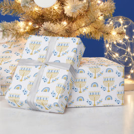Papel De Presente Hanukkah Wrapping Paper