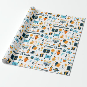 Papel De Presente Hanukkah Wrapping Paper