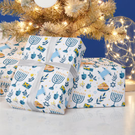 Papel De Presente Hanukkah Wrapping Paper