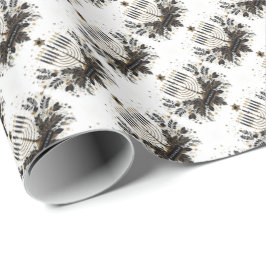 Papel De Presente Hanukkah Wrapping Paper com Menorah