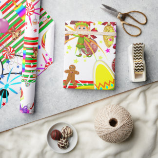 Papel De Presente Happy Birthday Christmas Wrapping Paper