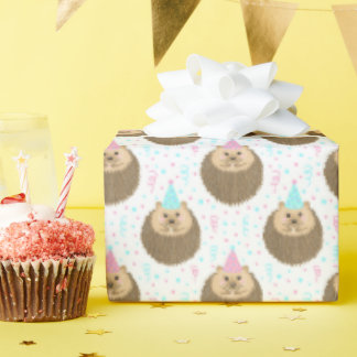 Papel De Presente Happy Birthday Hedgie Pattern