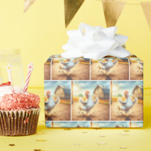 Papel De Presente Happy Chicken Dancing