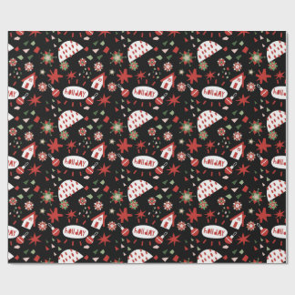 Papel De Presente Happy Christmas X-mas Gift wrap