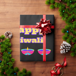 Papel De Presente Happy Diwali (Papel de enrolação)