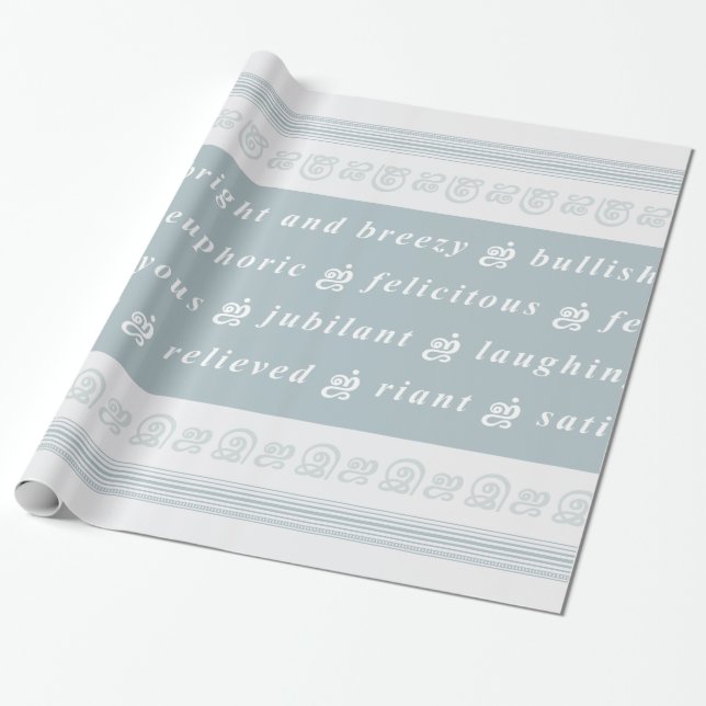 Papel De Presente Happy Feeling (Desenrolado)