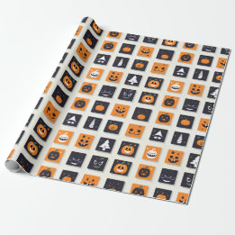 Papel De Presente  Happy Halloween Emoji for Kids
