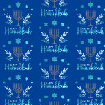 Papel De Presente Happy Hanukkah<br><div class="desc">Celebre oito dias e oito noites do Festival das Luzes com cartões e presentes de Chanucá. O festival de luzes está aqui. Acenda a menorah,  brinque com o sonho e o banquete em latas e suganínos. Celebre o espírito de Chanucá com amigos,  familiares e entes queridos desejando-lhes Feliz Chanucá.</div>