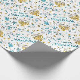 Papel De Presente Happy Hanukkah