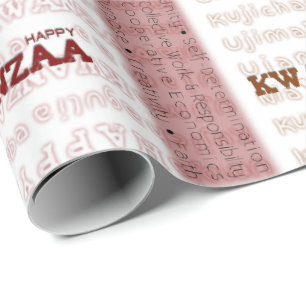 Papel De Presente Happy Kwanzaa