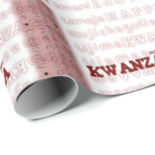 Papel De Presente Happy Kwanzaa