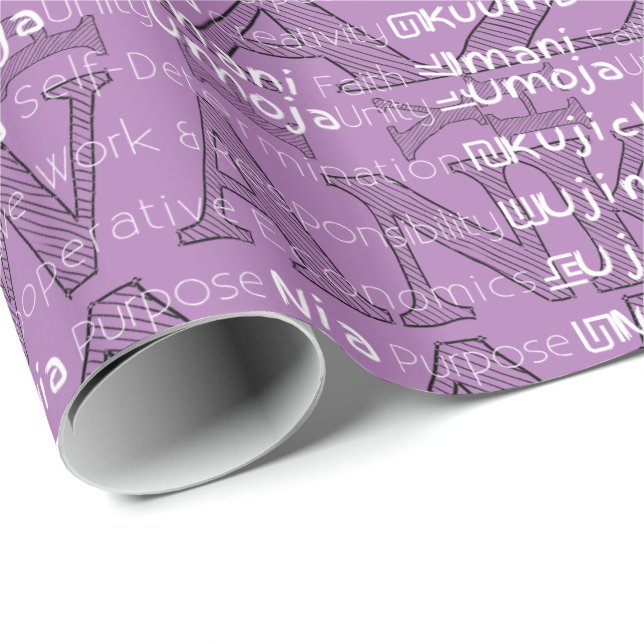 Papel De Presente Happy Kwanzaa (Ponta do rolo)