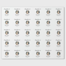 Papel De Presente Happy retirement year name circle photo retired