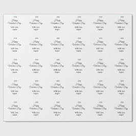 Papel De Presente Happy Valentine's day name love simple year stylis