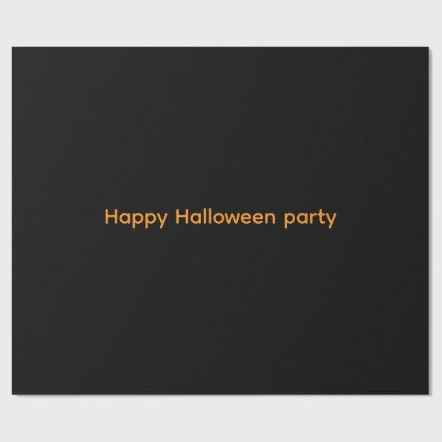 Papel De Presente Happy Wrapping Paper Halloween party  (Aberto)